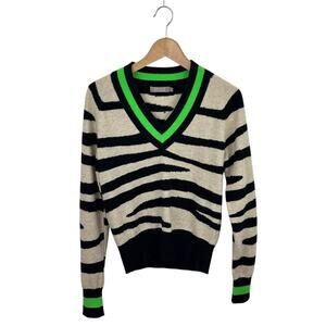 Brodie Cashmere Zebra Sweater
